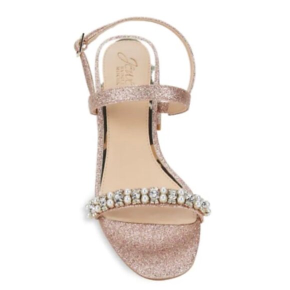 Jewel Badgley Mischka Autumn Block Heel Sandal - Rose Gold 7 - Picture 10 of 11